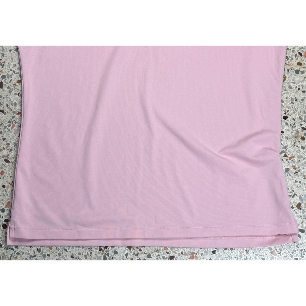 G/Fore Men's Pink Embroidered Skull & Golf Tees Short Sleeve Polo Shirt Size S - Picture 3 of 8